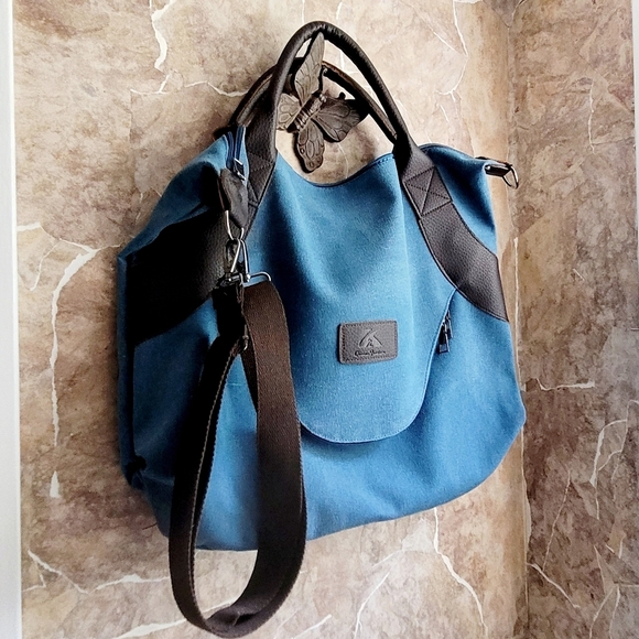 Classic Fashion Large Canvas Crossbody Shoulder Bag - Picture 2 of 11